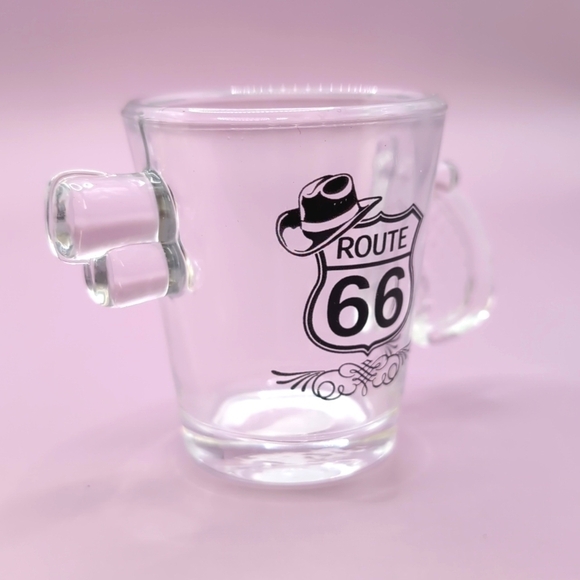 Four (4) Route 66 Glass 1 oz. Pistol Gun Shaped Shot Glasses - NWT Never Used - Picture 3 of 7